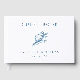 ヴィンテージブルーシーシェルビーチ結婚式 ゲストブック