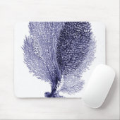 ヴィンテージブルーシーファンイラストレーションマウスパッド マウスパッド (マウス)