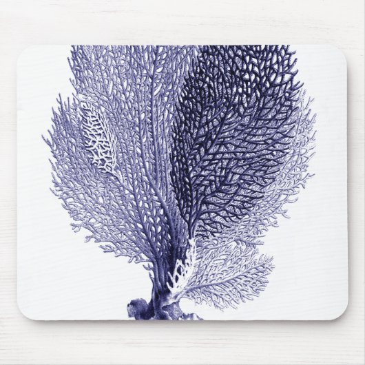 ヴィンテージブルーシーファンイラストレーションマウスパッド マウスパッド (正面)