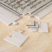 ヴィンテージブルージュの地図(1612) ジグソーパズル (側面)