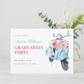 ヴィンテージブルースクーター卒業 招待状 (スタンド正面)