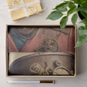 ヴィンテージブルースチームパンクパロット 薄葉紙 (ギフト)