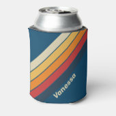 ヴィンテージブルーストライプのレインボー 缶クーラー (缶裏面)