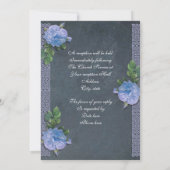 ヴィンテージブルースバラシャルボード結婚式招待状 招待状 (裏面)