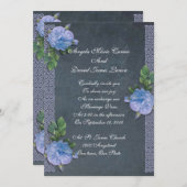 ヴィンテージブルースバラシャルボード結婚式招待状 招待状 (正面/裏面)