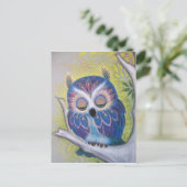 ヴィンテージブルースリーピングフクロウ ポストカード (スタンド正面)