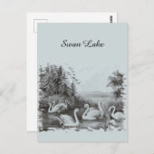 ヴィンテージブルースワンレイクはがき ポストカード (正面/裏面)