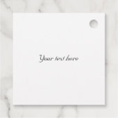 ヴィンテージブルーソングバードオンシートミュージックカスタマイズ フェイバータグ (裏面)