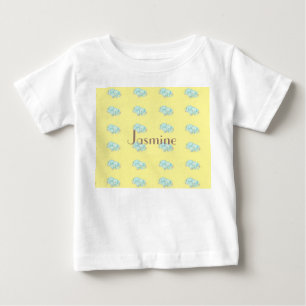 ヴィンテージブルーゾウベビーTシャツ ベビーTシャツ