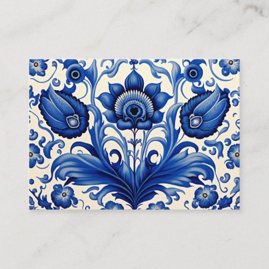 ヴィンテージブルータイルイエローレモンの本ベビー エンクロージャーカード (裏面)