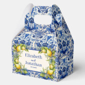 ヴィンテージブルータイルイエローレモン結婚ズ フェイバーボックス (裏面)