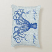 ヴィンテージブルータコいかり パーソナライズされた アクセントクッション (裏面(縦))