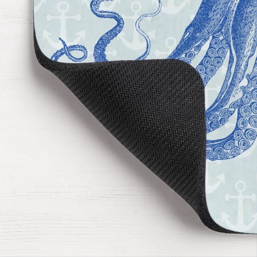 ヴィンテージブルータコいかり パーソナライズされた マウスパッド (コーナー)