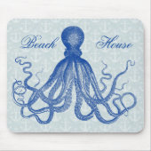 ヴィンテージブルータコいかり パーソナライズされた マウスパッド (正面)