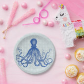 ヴィンテージブルータコいかり ペーパープレート (パーティー)