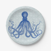 ヴィンテージブルータコいかり ペーパープレート (正面)