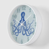 ヴィンテージブルータコ航海のビーチハウス 壁時計 (傾斜)