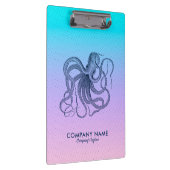 ヴィンテージブルータコ&ピンクからブルーグラデーション クリップボード (右)