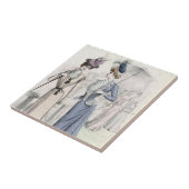 ヴィンテージブルータンファッションレビクトリアンディース タイル (側面)