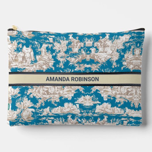 ヴィンテージブルーターコイズトイレデジュイミモノグラム アクセサリーポーチ (正面)