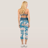 ヴィンテージブルーターコイズトイレデジュイミモノグラム カプリレギンス (裏面)