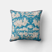 ヴィンテージブルーターコイズトイレデジュイミモノグラム クッション (裏面)