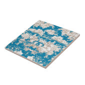 ヴィンテージブルーターコイズトイレデジュイミモノグラム タイル (側面)