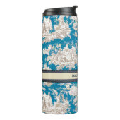 ヴィンテージブルーターコイズトイレデジュイミモノグラム タンブラー (回転左)