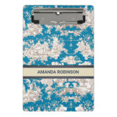 ヴィンテージブルーターコイズトイレデジュイミモノグラム ミニクリップボード (正面)