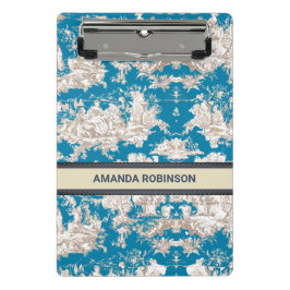 ヴィンテージブルーターコイズトイレデジュイミモノグラム ミニクリップボード