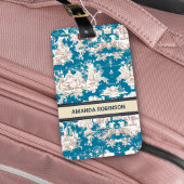 ヴィンテージブルーターコイズトイレデジュイミモノグラム ラゲッジタグ