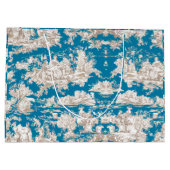 ヴィンテージブルーターコイズトイレデジュイミモノグラム ラージペーパーバッグ (裏面)