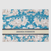 ヴィンテージブルーターコイズトイレデジュイミモノグラム 薄葉紙 (正面)