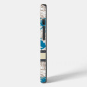 ヴィンテージブルーターコイズトイレデジュイミモノグラム Case-Mate iPhoneケース (裏面 / 左)