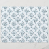 ヴィンテージブルーダマスクパターン – 4つ (裏面)