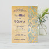 ヴィンテージブルーダマスクレース結婚ズ 招待状 (スタンド正面)