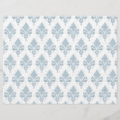 ヴィンテージブルーダマスク模様 – 4つのうちの1つ (裏面)