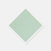 ヴィンテージブルーチェッカーボードパターン紙 スタンダードカクテルナプキン (角)