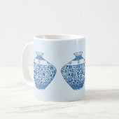 ヴィンテージブルーチノイスリージンジャージャースヴァース コーヒーマグカップ (正面左)
