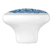 ヴィンテージブルーチノイスリージンジャージャースヴァース セラミックノブ (側面)