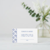 ヴィンテージブルーチノエレガントイセリーバウおむつラッフル エンクロージャーカード (スタンド正面)