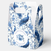 ヴィンテージブルーチフランスのノイスリーピーコックフローラ フェイバーボックス (オープン)