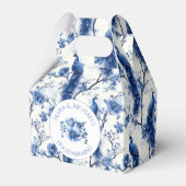 ヴィンテージブルーチフランスのノイスリーピーコッ結婚クス フェイバーボックス (正面サイド)