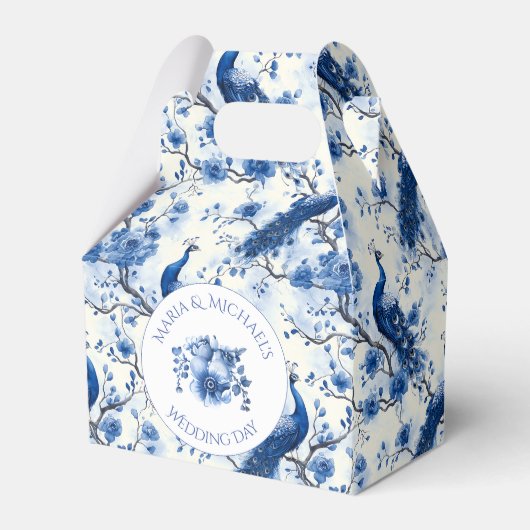 ヴィンテージブルーチフランスのノイスリーピーコッ結婚クス フェイバーボックス (正面サイド)