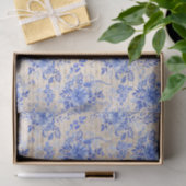 ヴィンテージブルーチャイノジュリーフラワーブーケ 薄葉紙 (ギフト)