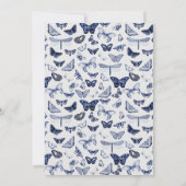 ヴィンテージブルーチョウ 招待状 (裏面)