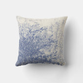 ヴィンテージブルーツリー クッション (裏面)