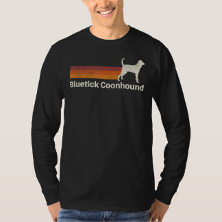 ヴィンテージブルーティックコンハウンドレトロママパパドッグ Tシャツ