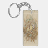 ヴィンテージブルーティットイラストレーション キーホルダー (正面左)