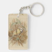 ヴィンテージブルーティットイラストレーション キーホルダー (裏面)